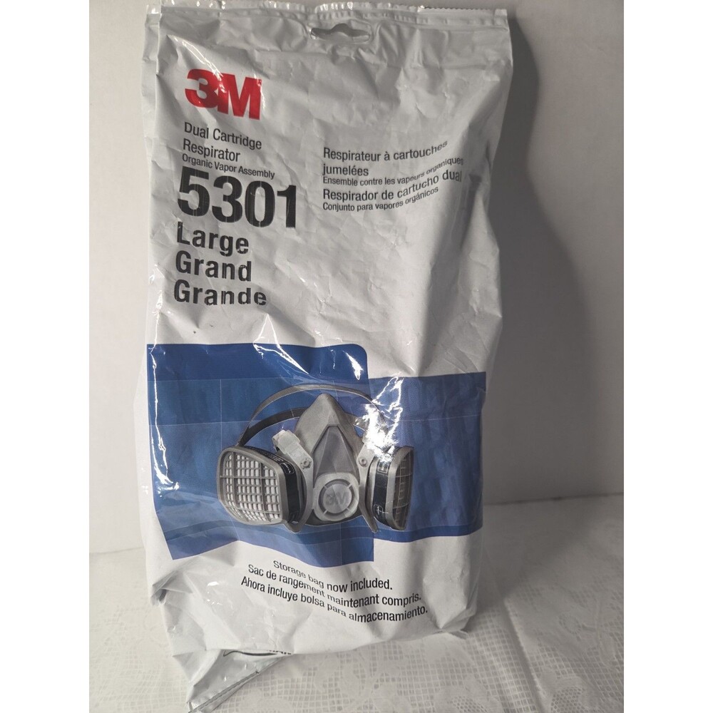 3M Disposable Half Face Respirator Facepiece Mask With Organic Vapor Protection